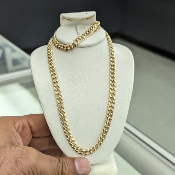 10kt Real Gold Miami Cuban Chain 6.1mm 20 Inch